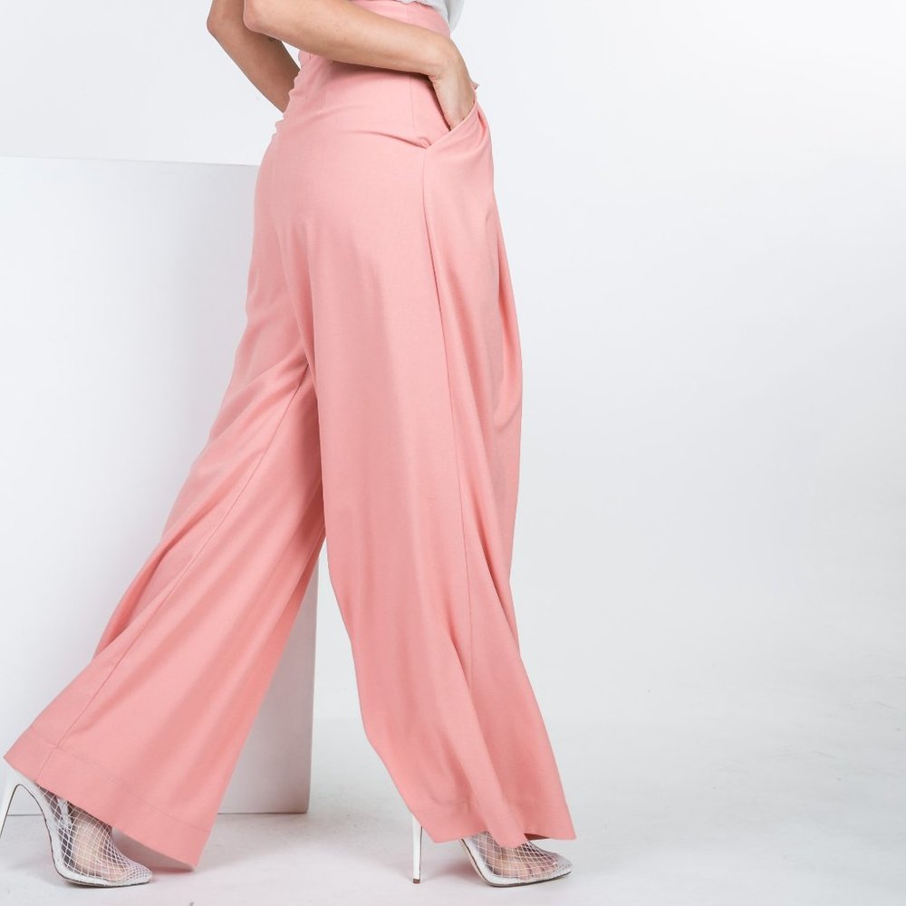 Pretty in Pink Hi-Waist Pants - Picture 2 of 6